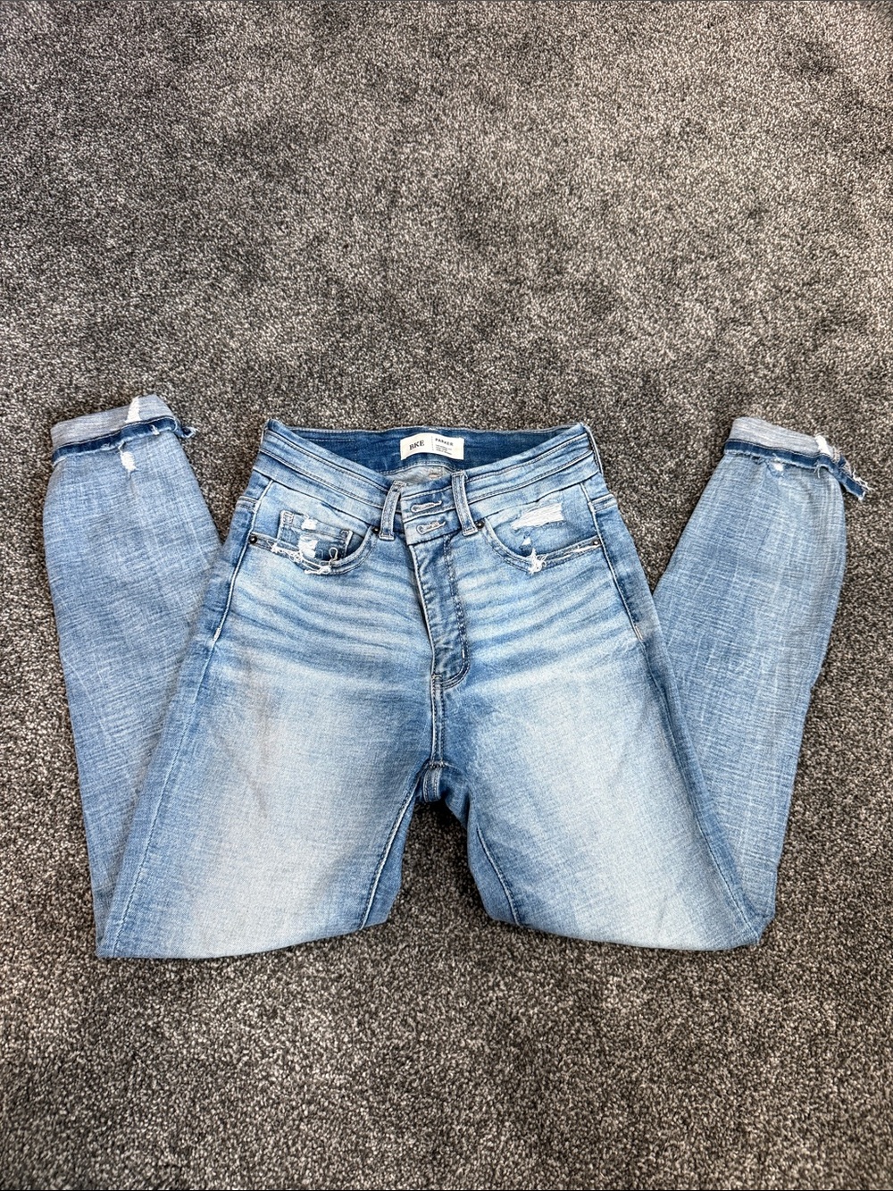 BKE Women’s Skinny Jeans - Light Blue Wash